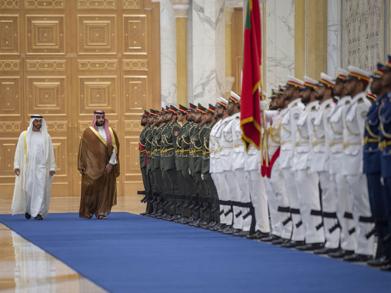 صور من زيارة محمد بن سلمان لبلده الثاني الإمارات
